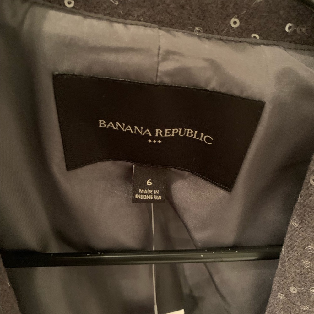Banana Republic Grey (semi-sequins) Blazer